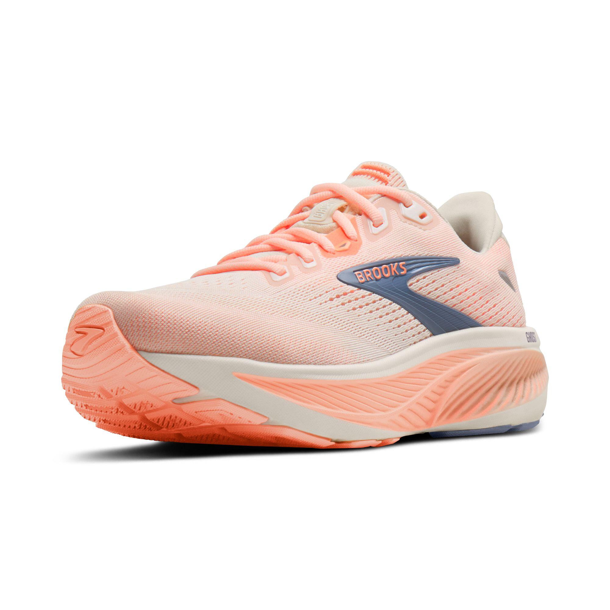 Chaussure de running Femme Ghost 18 gris pêche blanc 4/5