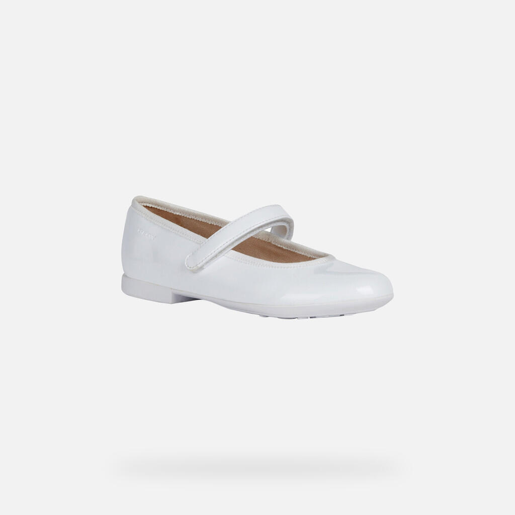 Ballerines Fille JR PLIE' Blanc 3/7