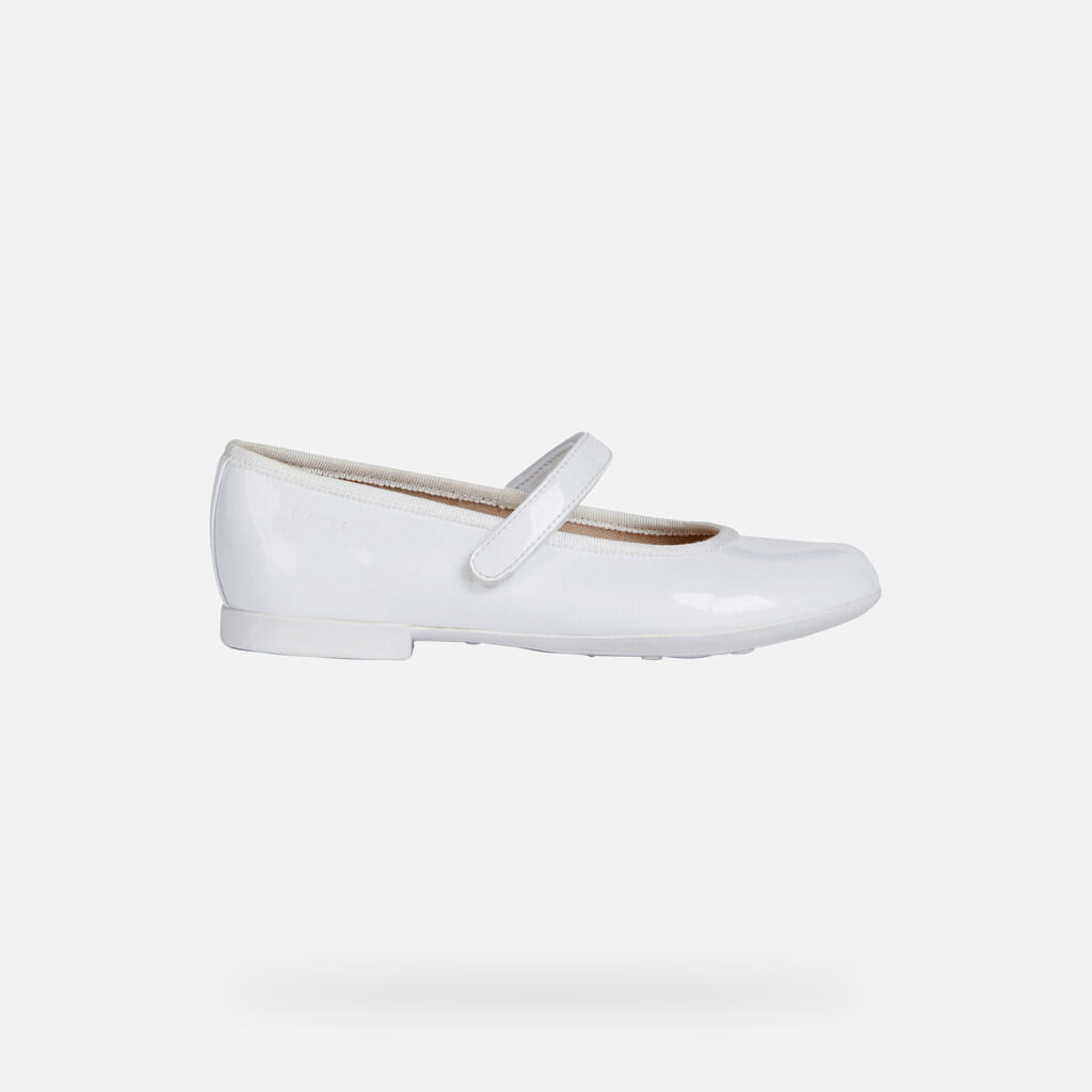 Ballerines Fille JR PLIE' Blanc 2/7