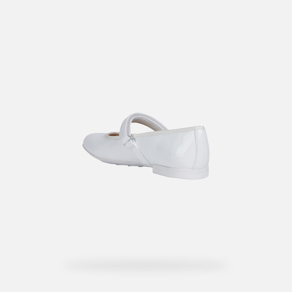 Ballerines Fille JR PLIE' Blanc 4/7