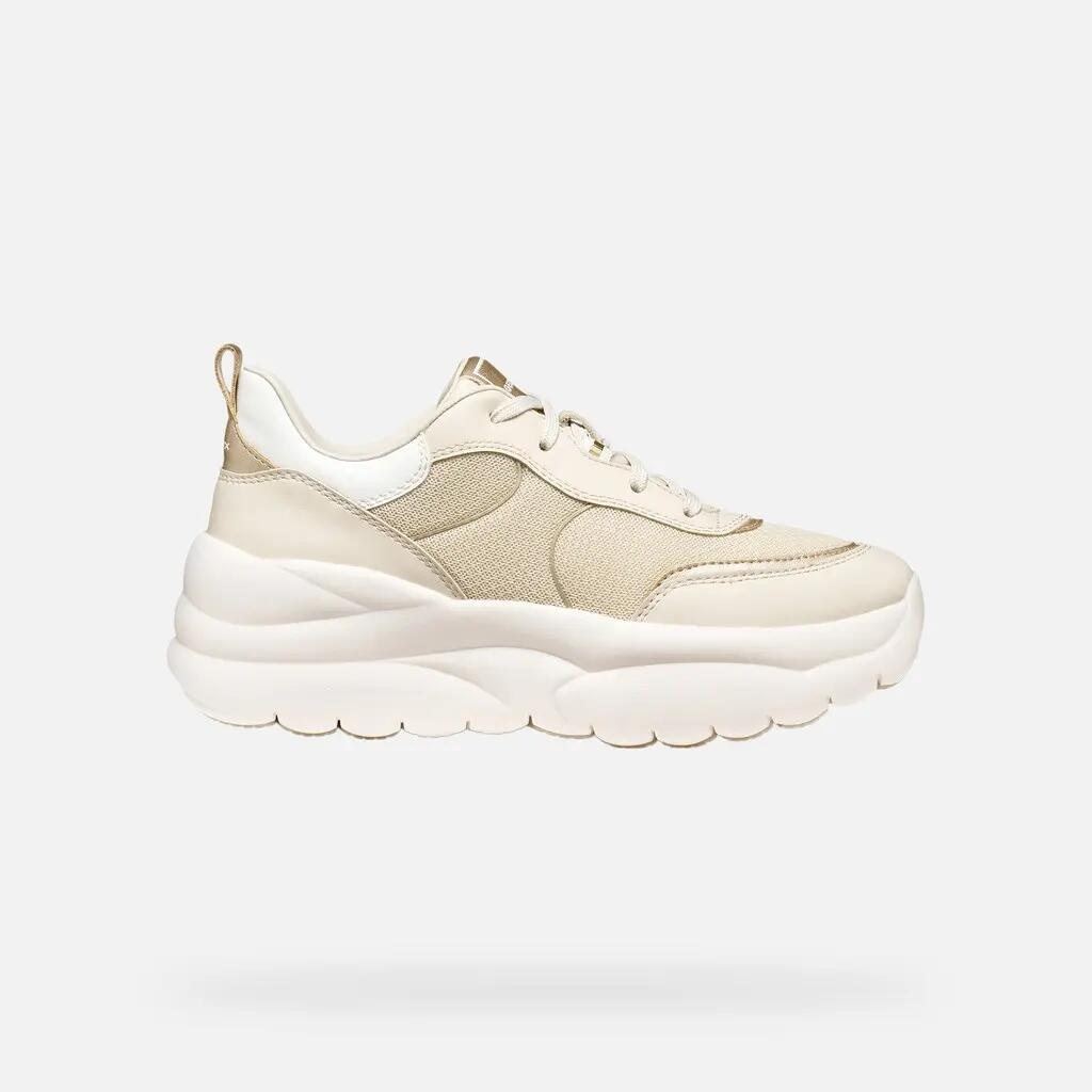 Baskets Femme XTORS WOMAN Blanc Cassé/Or Clair 2/7