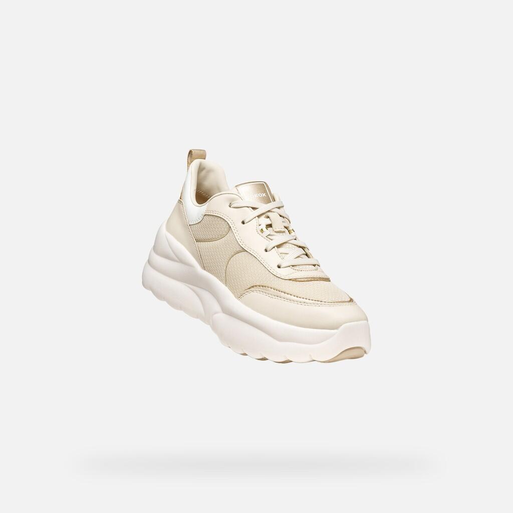 Baskets Femme XTORS WOMAN Blanc Cassé/Or Clair 6/7