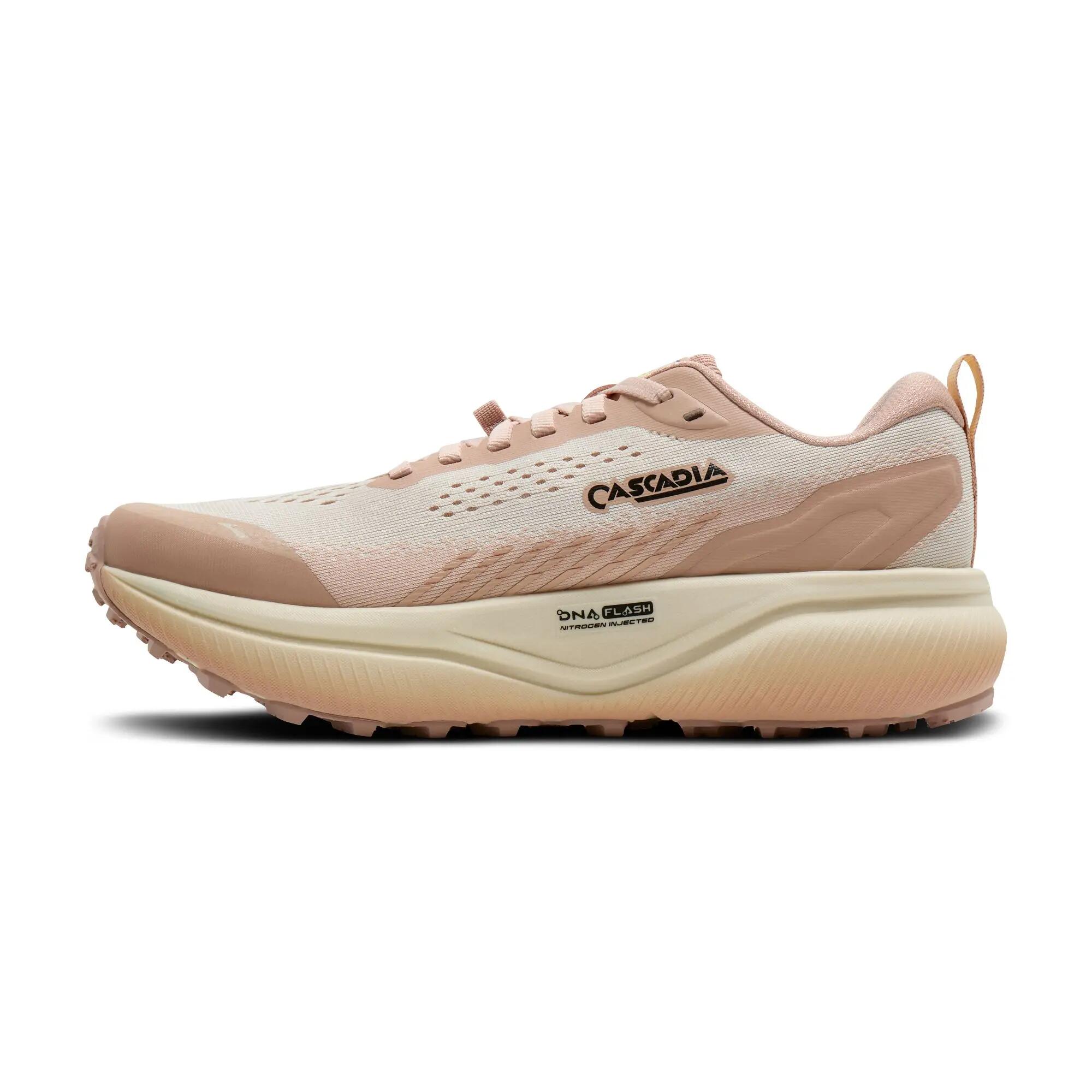 Hardlopenshoen Dames Cascadia 20 beige lichtroze 6/6