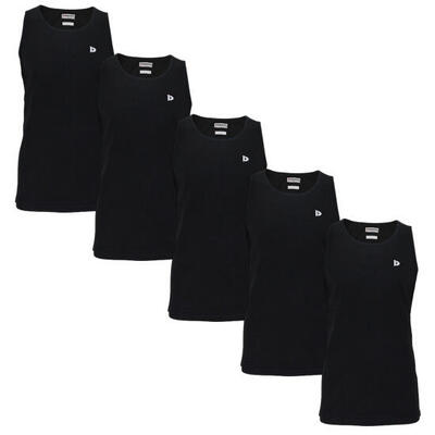 5-pack donnay heren 100% katoenen mouwloos t-shirt /singlet james.
