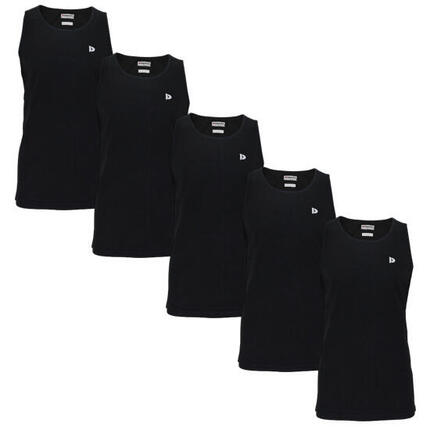 Lot de 5 débardeurs Donnay pour homme, 100% coton / Débardeur James.