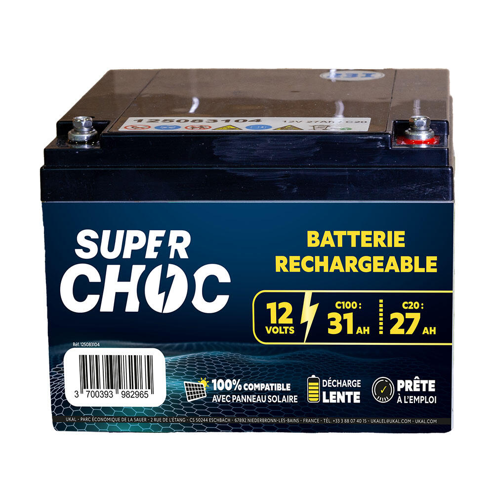 Batterie rechargeable 12V 31Ah SUPERCHOC 1/1