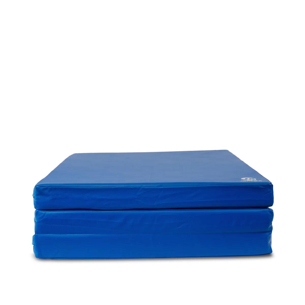 Tapete de ginástica 300 x 100 x 10 cm azul Tapete de piso macio dobrável Jeflex 3/7