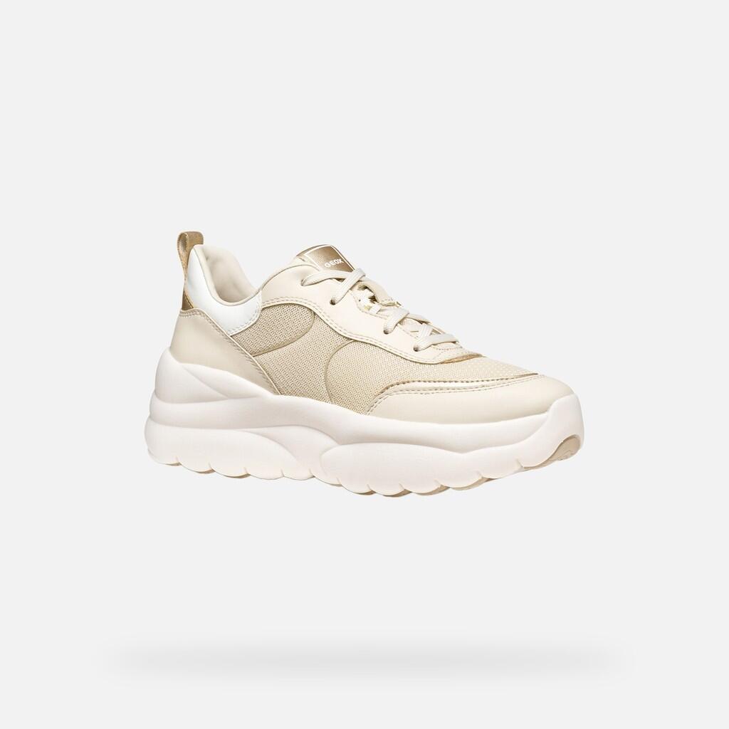 Baskets Femme XTORS WOMAN Blanc Cassé/Or Clair 4/7