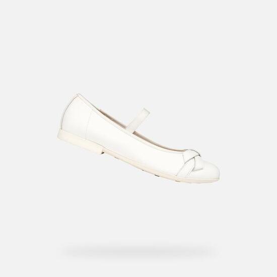 Ballerines Fille JR PLIE' Blanc