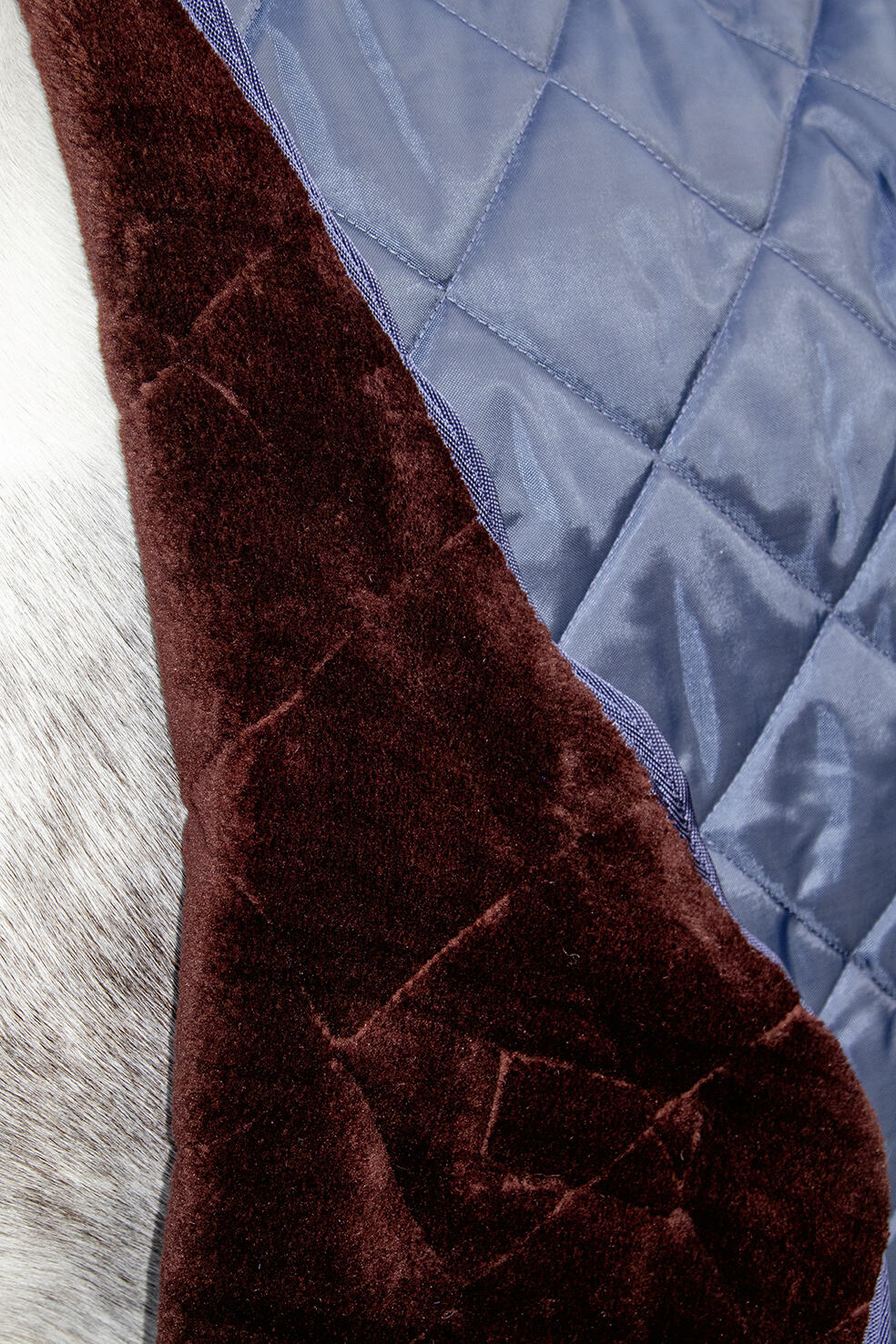 COUVERTURE COTON HIVER HKM BLEU FONCÉ 150 g 5/6