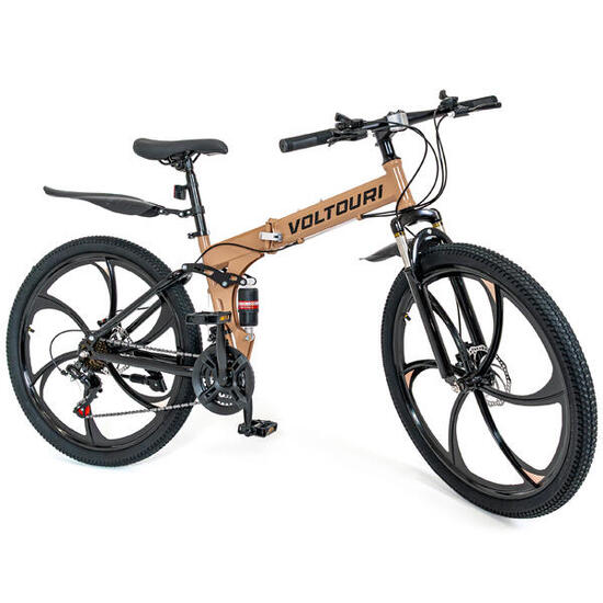Mountain bike VOLTOURI BK20 26” 21 velocità Shimano ammortizzata pieghevole