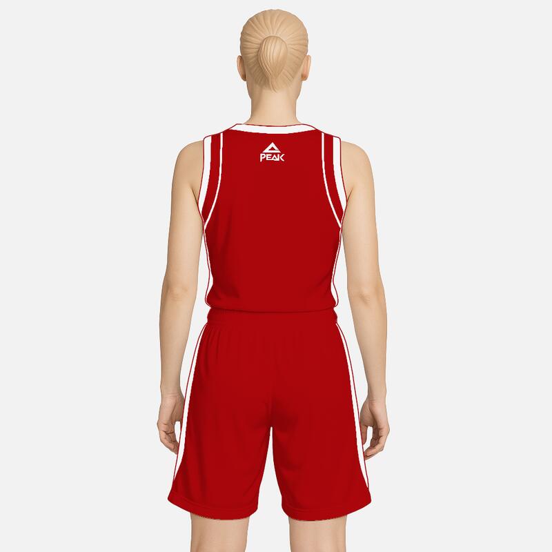 Set maiou/short baschet Dama PEAK Jump Rosu/Alb