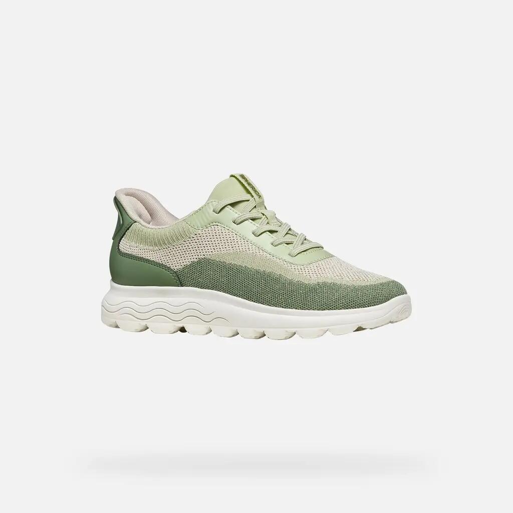Baskets Femme SPHERICA PLUS WOMAN Blanc Cassé/Vert Olive 3/7