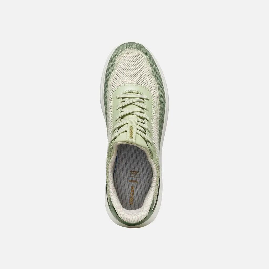 Baskets Femme SPHERICA PLUS WOMAN Blanc Cassé/Vert Olive 6/7
