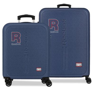 Set di valigie Reebok Queens ABS con capacità di 91L Blu Marino