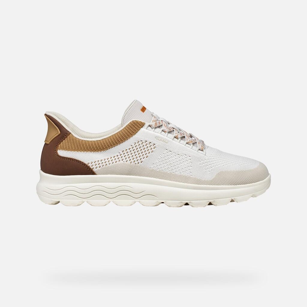 Baskets Homme U SPHERICA PLUS Blanc Cassé/Marron 2/7