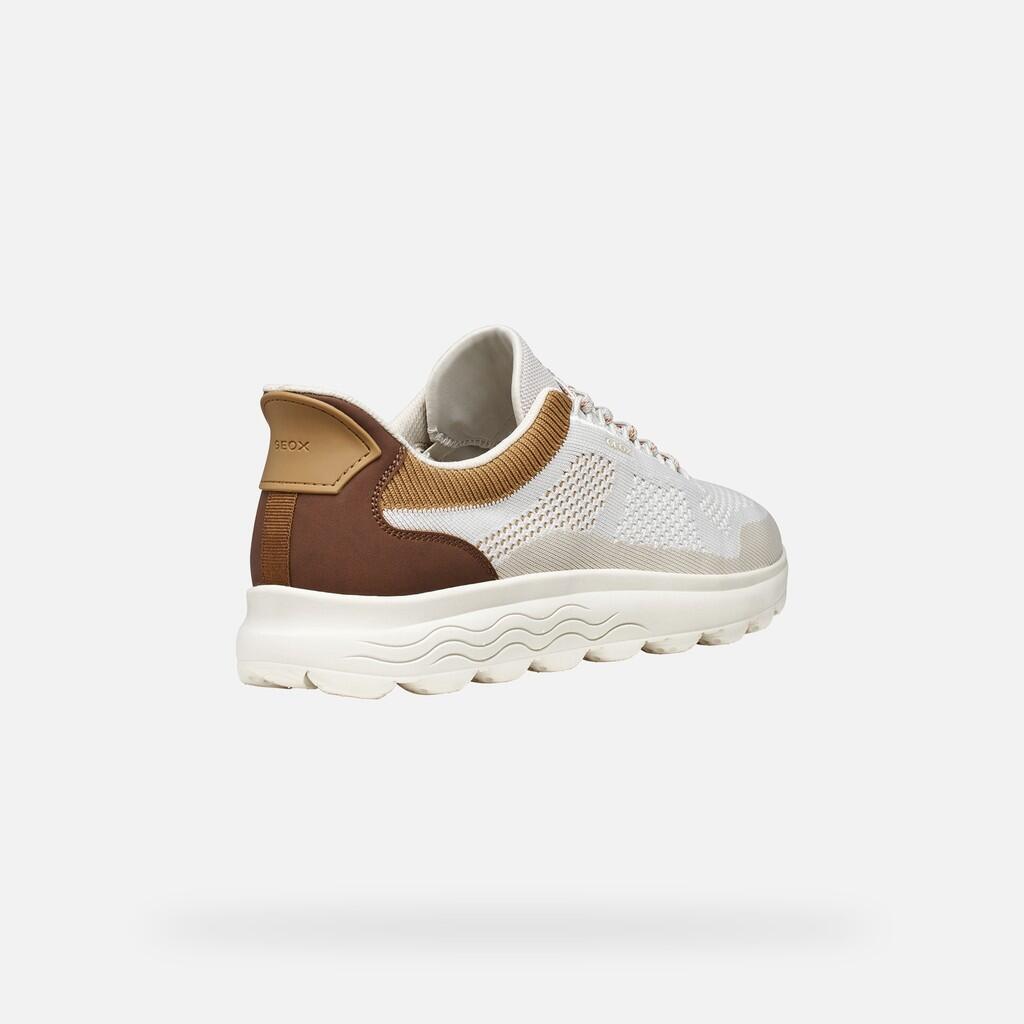 Baskets Homme U SPHERICA PLUS Blanc Cassé/Marron 5/7