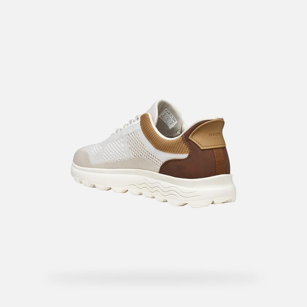 Baskets Homme U SPHERICA PLUS Blanc Cassé/Marron 4/7
