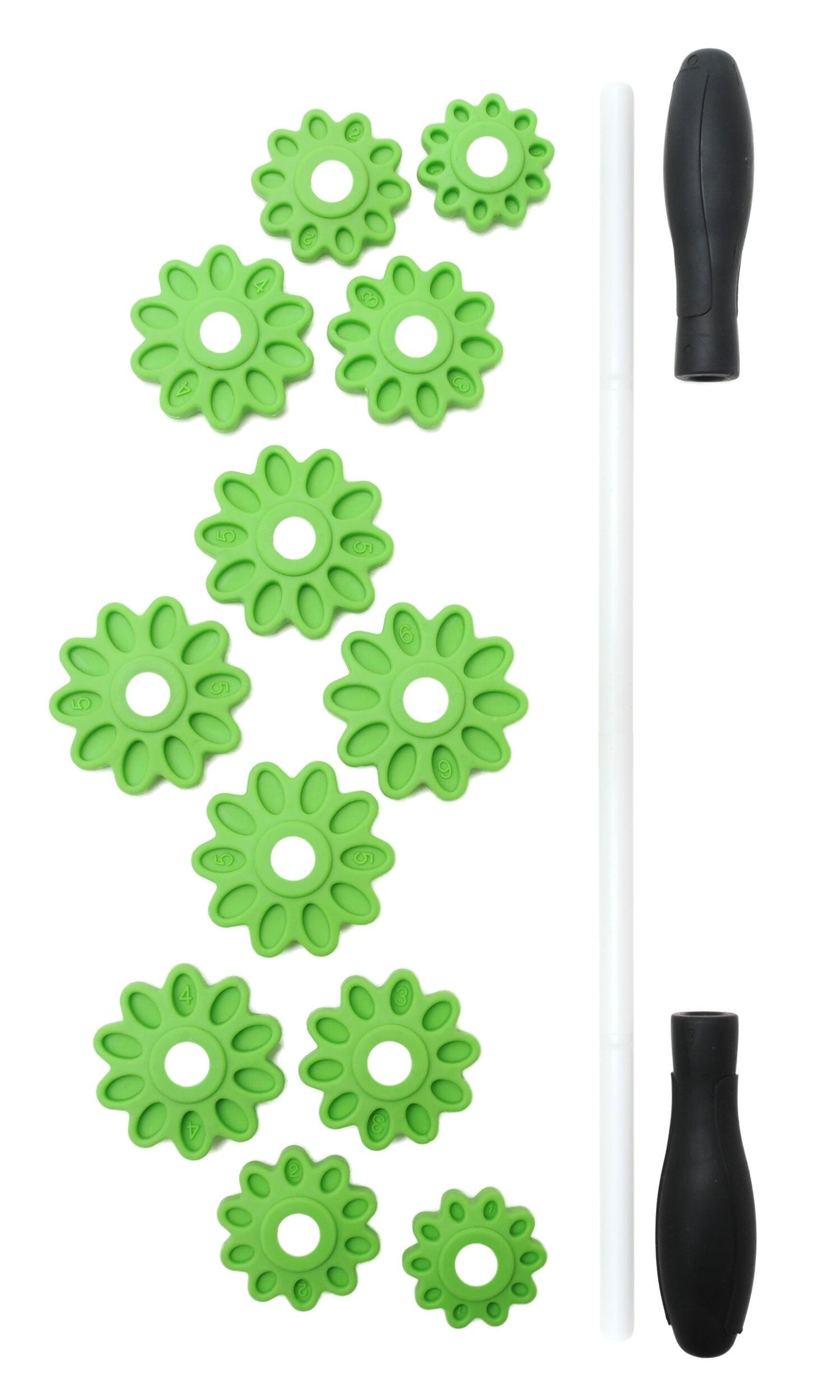 Faszienroller / Massageroller green flower 4/6