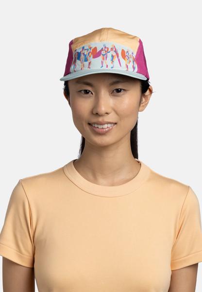 Gorra 5 Panel Go Unisex Buff Rosa 3/5
