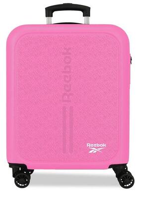 Valigia da cabina Reebok Boston ABS con capacità di 44L Rosa