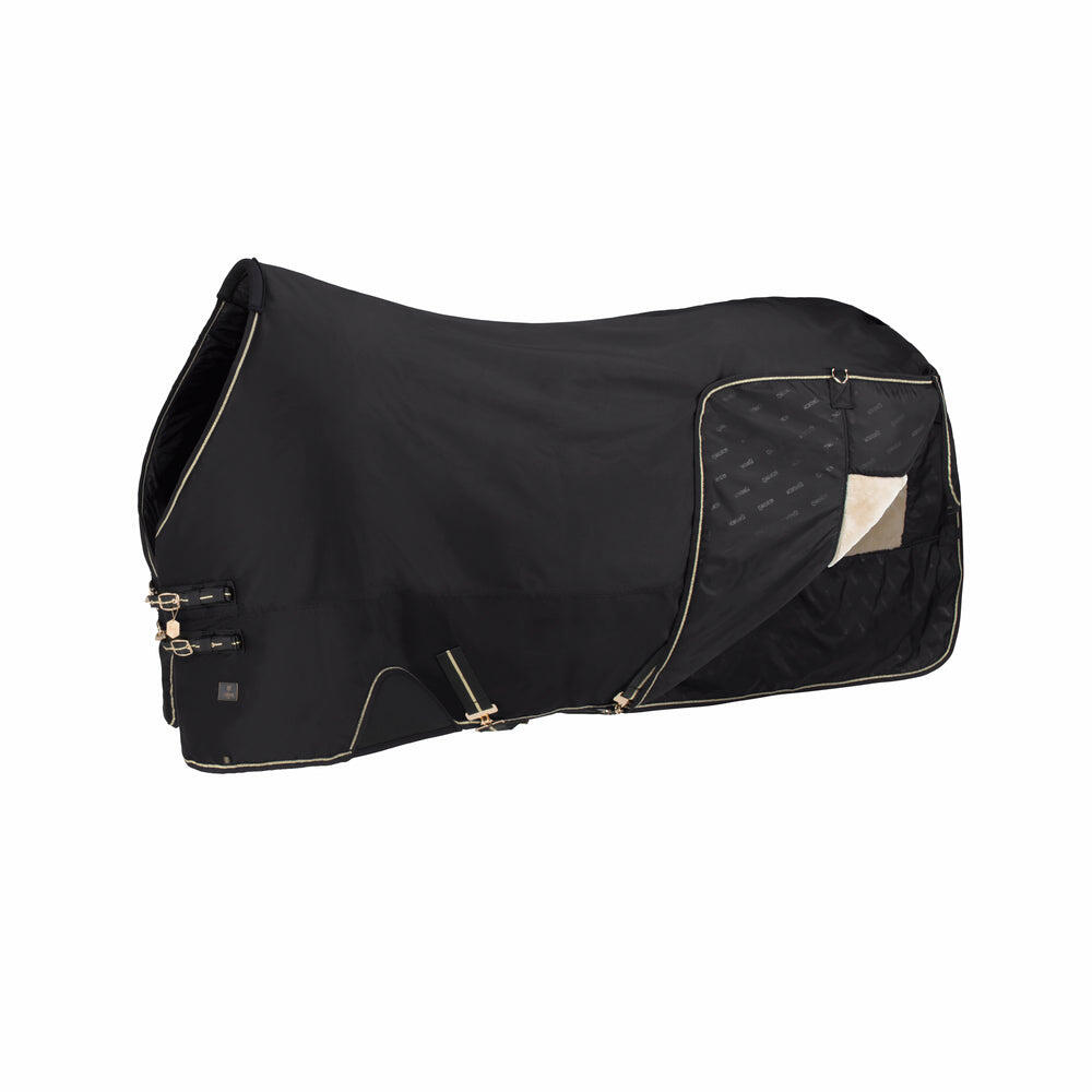 TURNOUT RUG ALPHA FAUX FUR BLACK 150 g 2/2