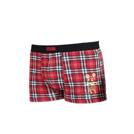 Boxer en coton élastique Disney Mickey Check