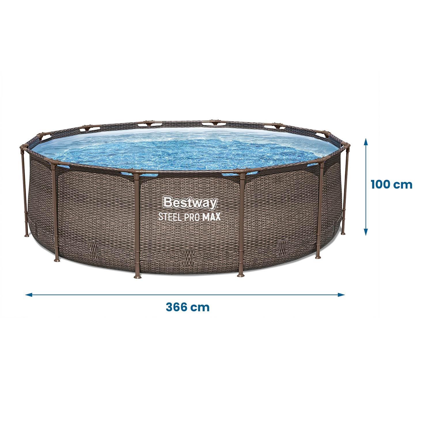 Basen ogrodowy stelażowy 18w1 Bestway 56709 366 x 100 cm 7/7