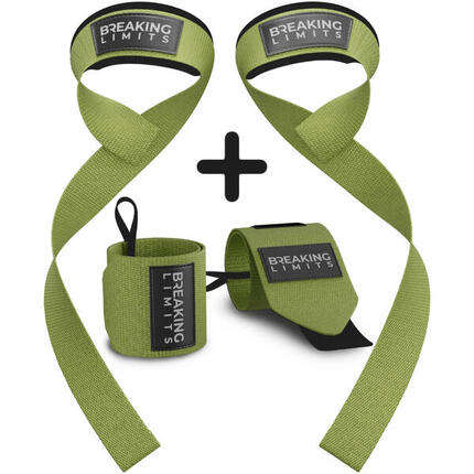 Lifting Straps + Wrist Wraps Bundel | Fitness & Krachttraining
