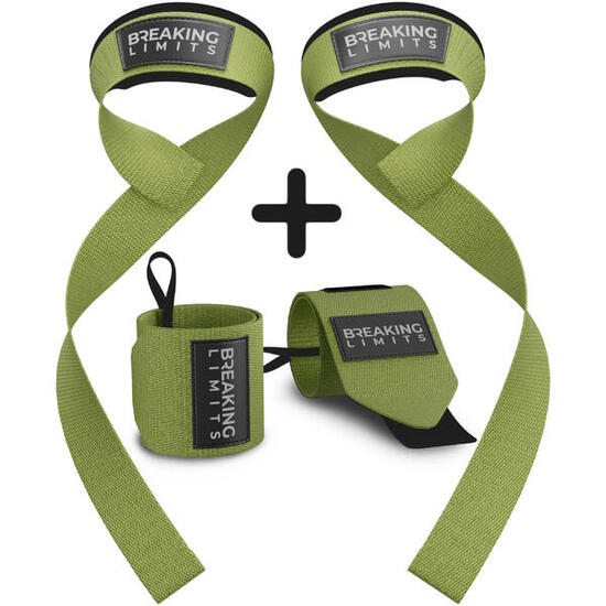 Lifting Straps + Wrist Wraps Bundel | Fitness & Krachttraining