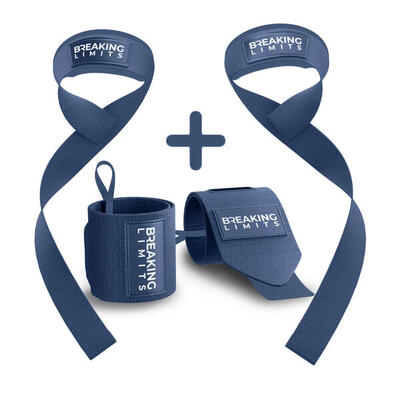 Lifting straps + wrist wraps bundel | fitness & krachttraining