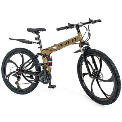Mountain bike VOLTOURI BK19 26” 21 velocità Shimano ammortizzata pieghevole
