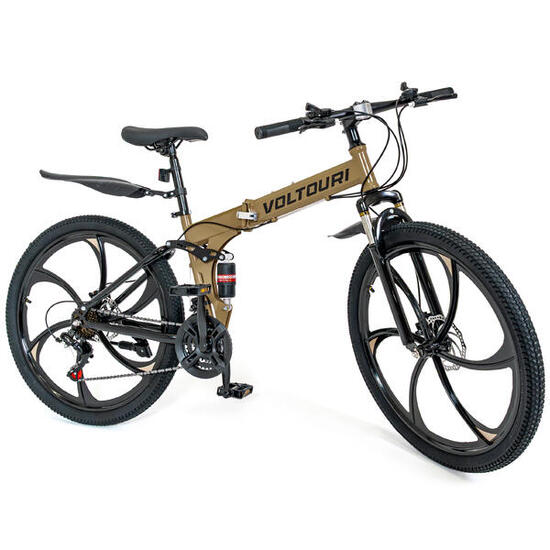Mountain bike VOLTOURI BK19 26” 21 velocità Shimano ammortizzata pieghevole