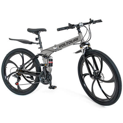 Mountain bike VOLTOURI BK18 26” 21 velocità Shimano ammortizzata pieghevole
