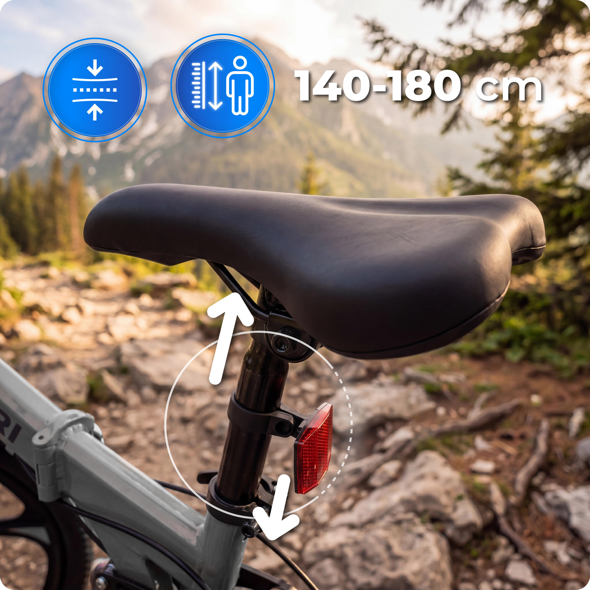 VOLTOURI BK18 Mountainbike 26 Zoll, 21 Shimano-Gänge, Federung, klappbar 5/8