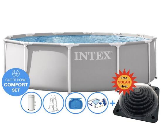 Ø 366 x 99 cm Intex Prism Frame COMFORT zwembad set – rond