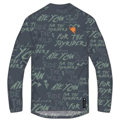 Endura Singletrack long sleeve print tee GREY M