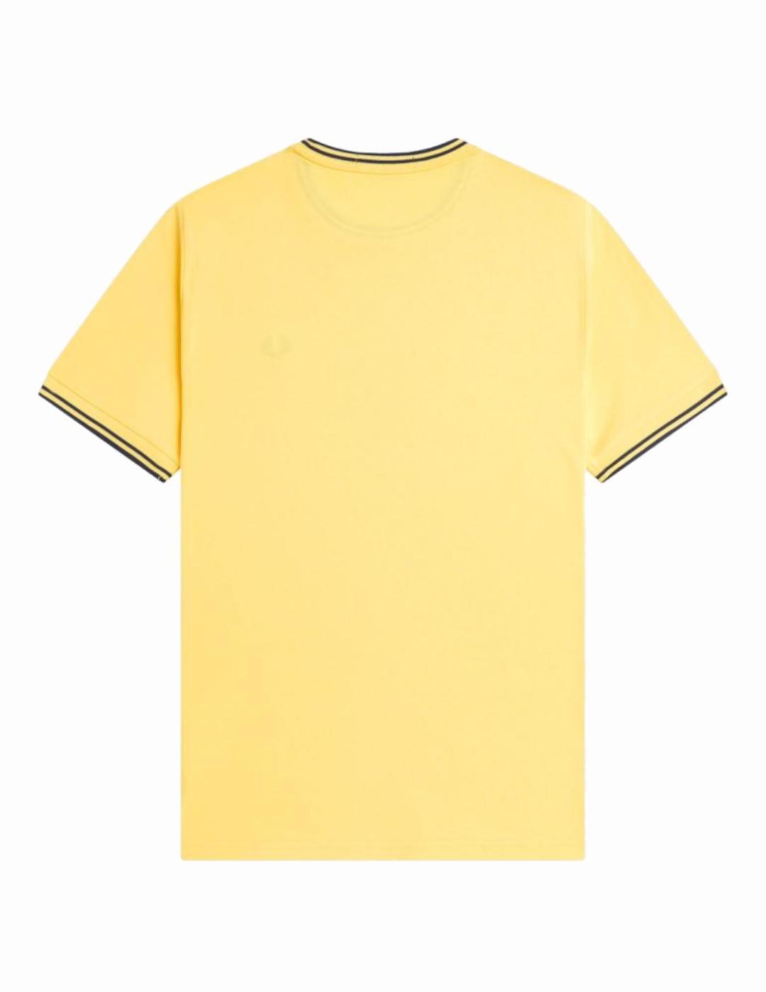 Camiseta para Hombre Fred perry  Amarillo 2/3