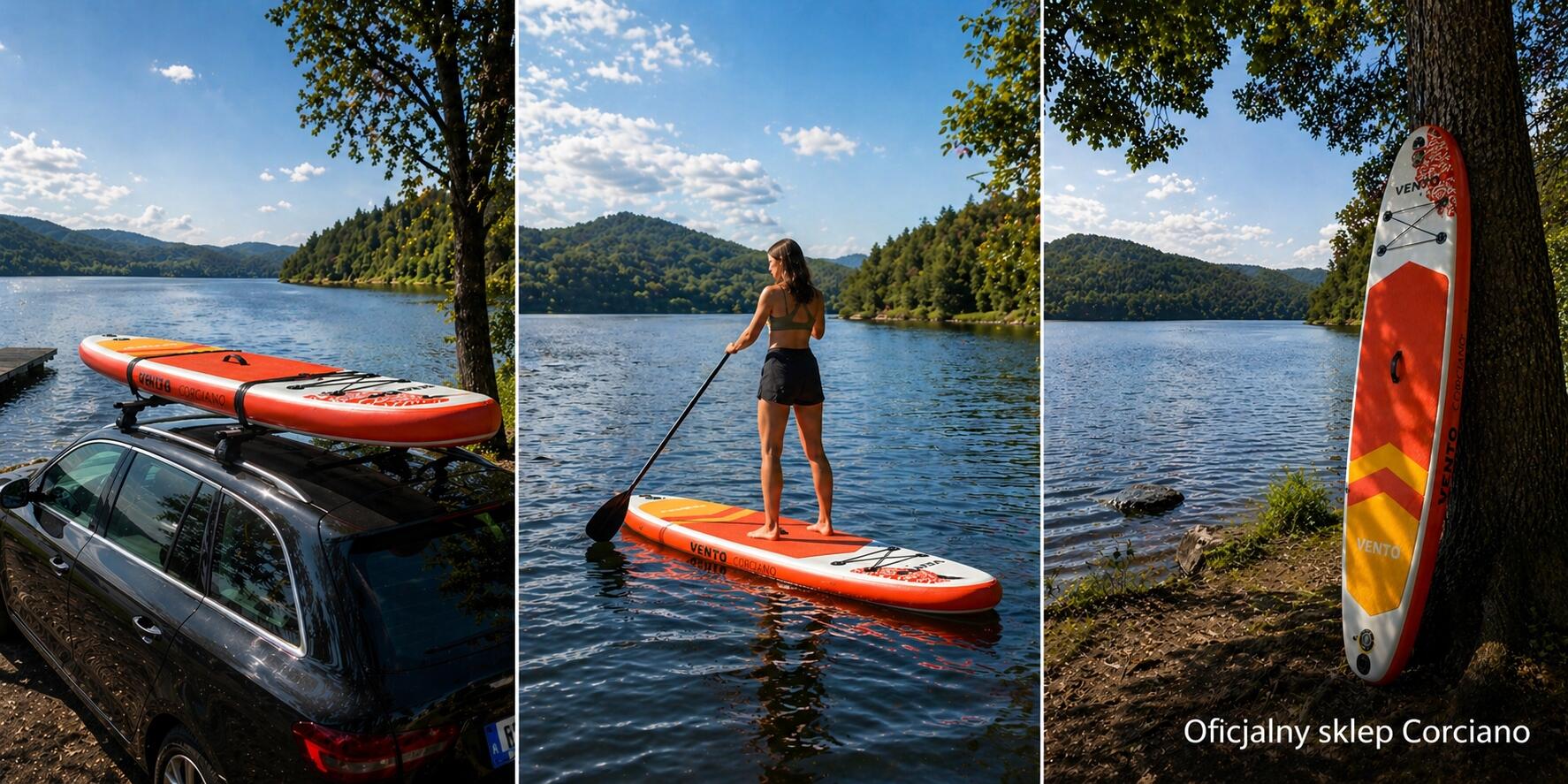 Deska SUP Corciano 350cm stand up paddle Pompowana z wiosłem ZESTAW 6/7