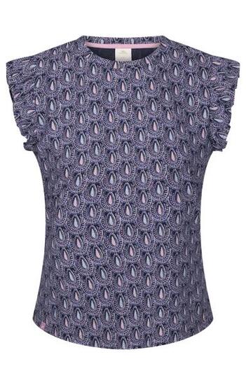 2058 Damen T-Shirt mit Print - Rundhals, kurze Ärmel