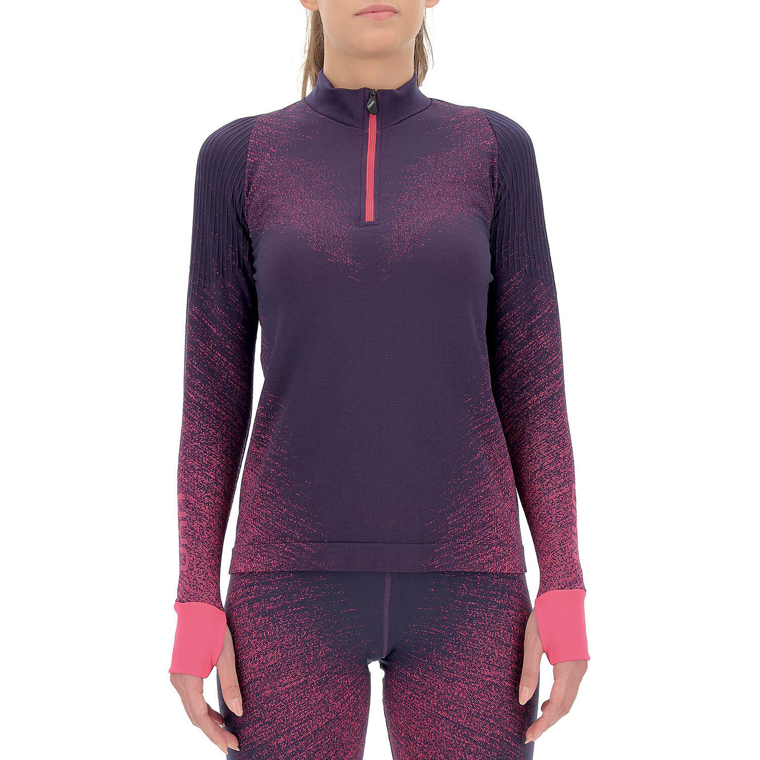 Maillot de course à pied zippé manches longues Exceleration 2/7