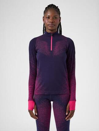 Exceleration Long-Sleeved Zip Up Running Shirt