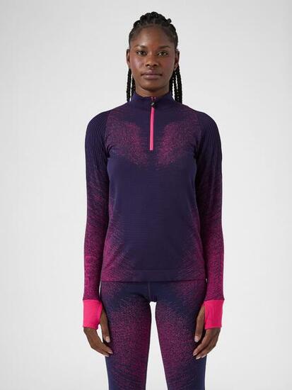Exceleration Long-Sleeved Zip Up Running Shirt
