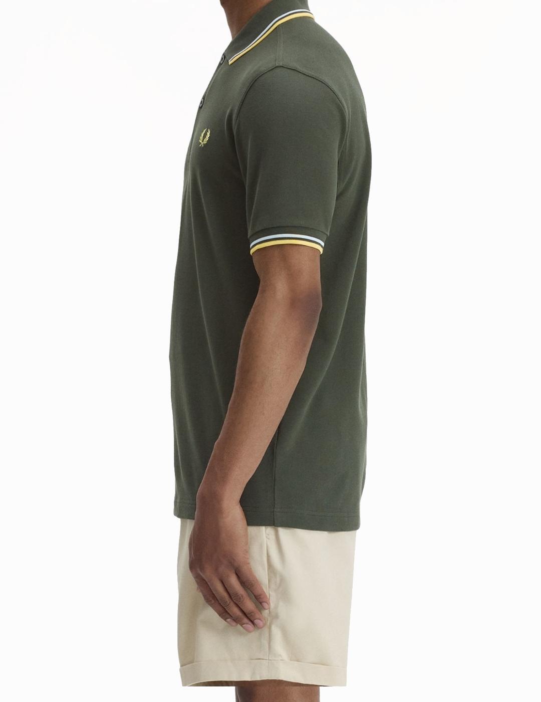 Camiseta para Hombre Fred perry  Verde 2/7