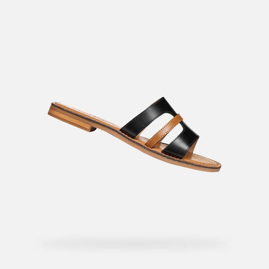 Sandales Femme MADDALUSIA C WOMAN Noir/Tabac