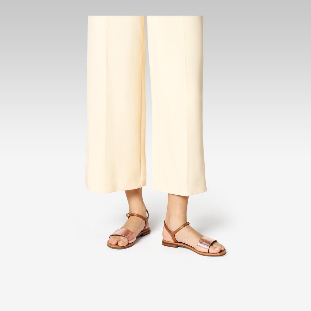 Sandales Femme SOZY S WOMAN Or Rose/Tabac 3/7