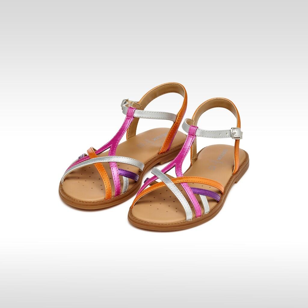 Sandales Fille SANDAL KARLY GIRL Fuchsia/Argent 3/7