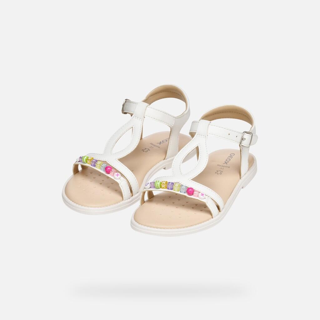 Sandales Fille J SANDAL KARLY GIRL Blanc 3/7