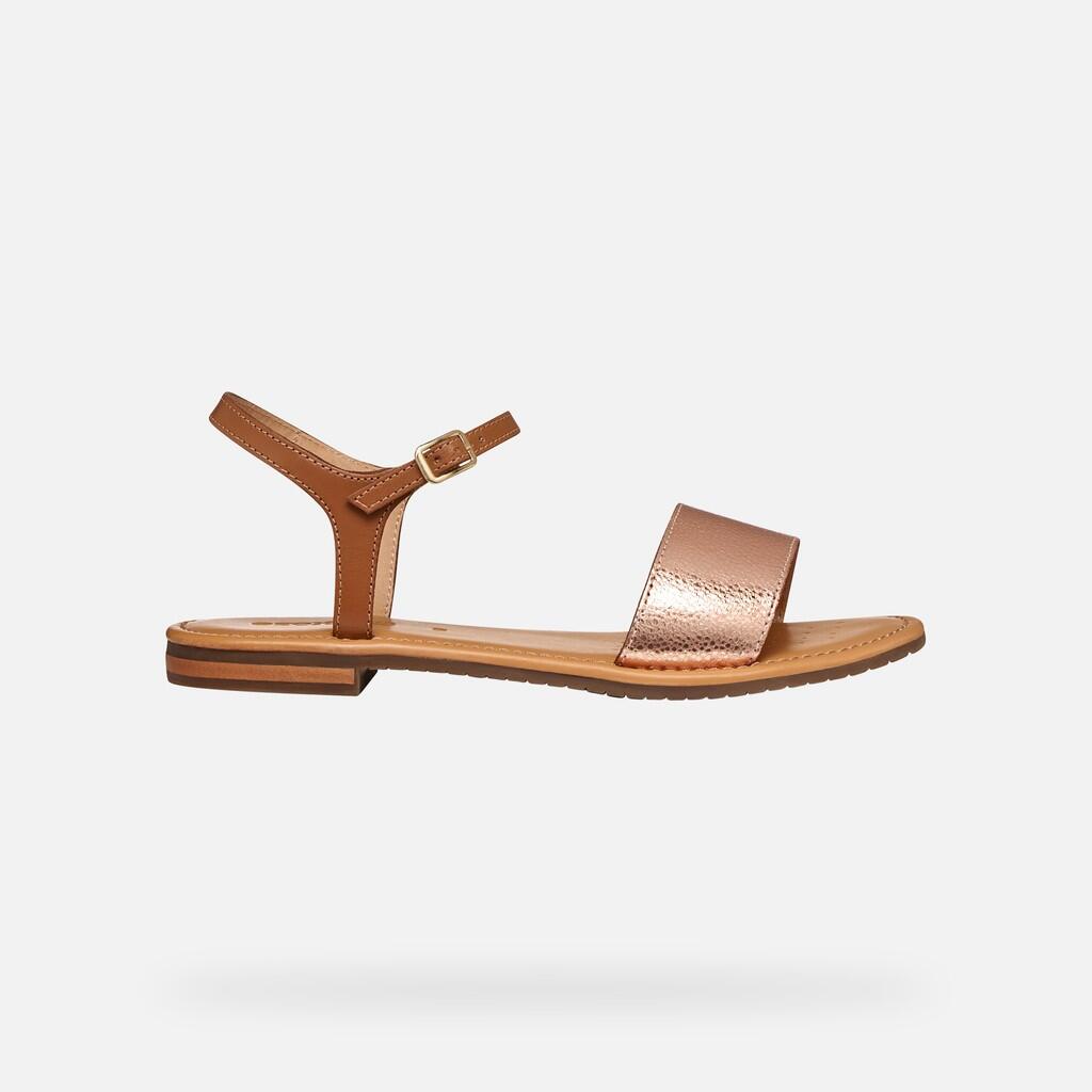 Sandales Femme SOZY S WOMAN Or Rose/Tabac 2/7