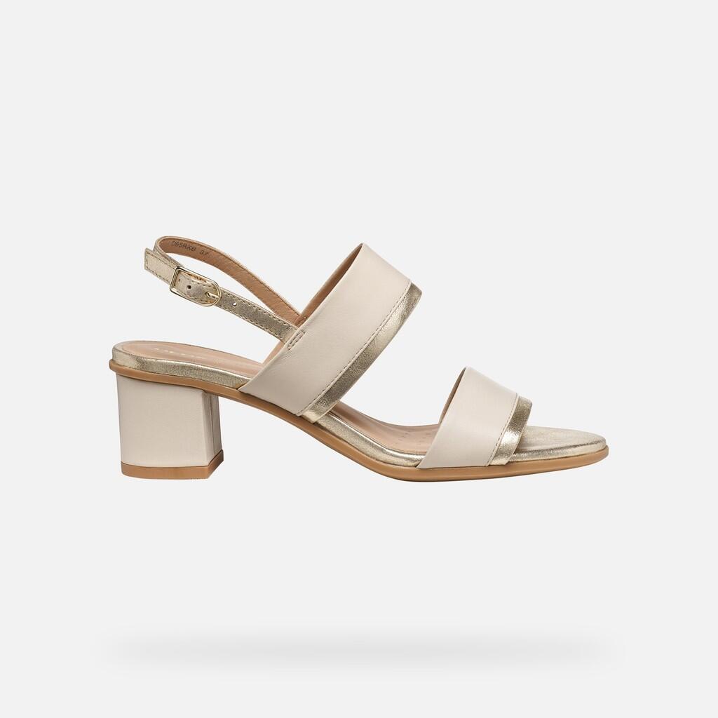 Sandales Femme AURELY 50 WOMAN Blanc Cassé/Or Clair 2/7